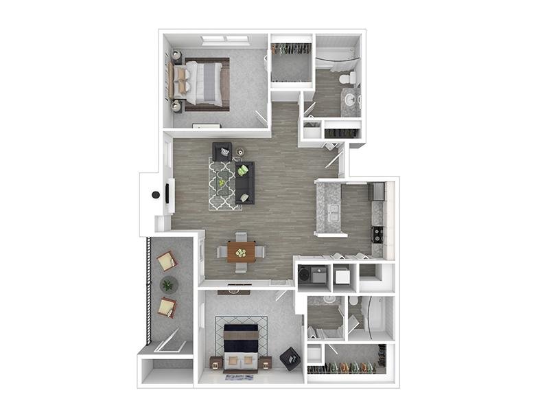 alpine Floor Plan at Northpointe Village Apartments