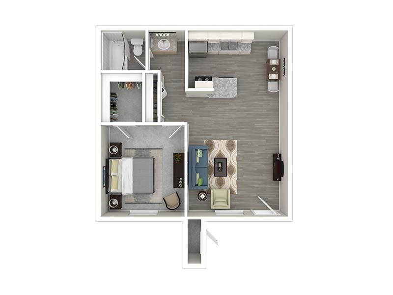 A1 Floor Plan at Dorado Heights Apartments