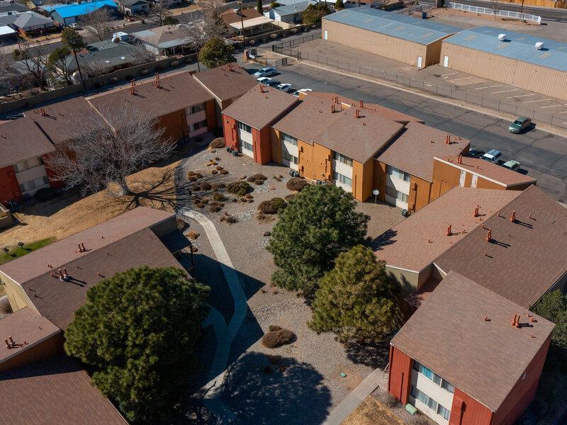 Apartment Aerial View | Copper Ridge Apartments in Albuquerque, NM