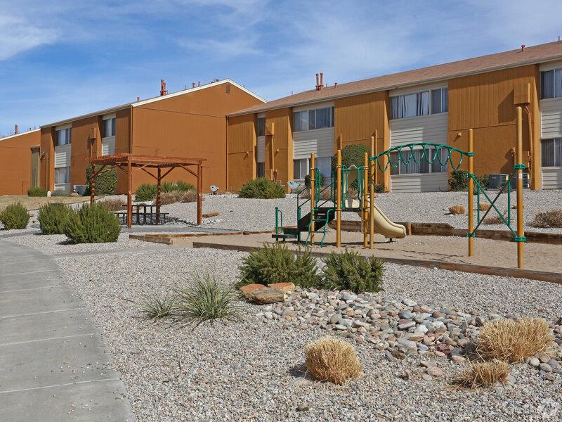 Playground and Pergola | Copper Ridge Albuquerque Apartments