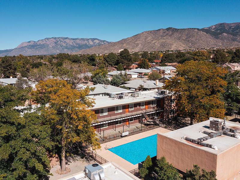 Aerial View of Property | River Rock Apartments in Albuquerque, NM