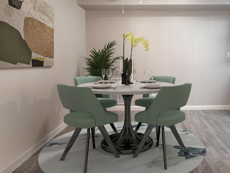 Dining Room | Theta Apartments