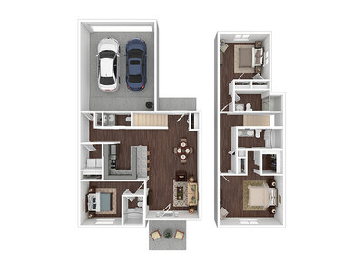 3 x 3.5 (2-car Gar) floor plan at Terra at Enchanted Hills in Rio Rancho, NM