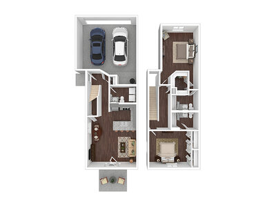 2 X 2.5 (1-Car Gar) floor plan at Terra at Enchanted Hills in Rio Rancho, NM