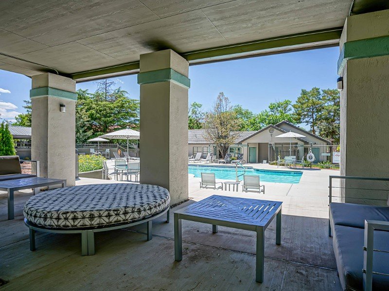 Poolside Lounge | The Overlook Apartments