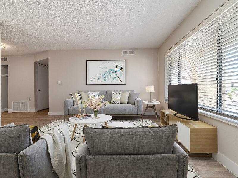 Living Room - Furnished | Tesota Midtown Apartments in Albuquerque, NM
