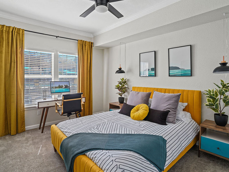 Carpeted Bedroom | Prisma Apartments