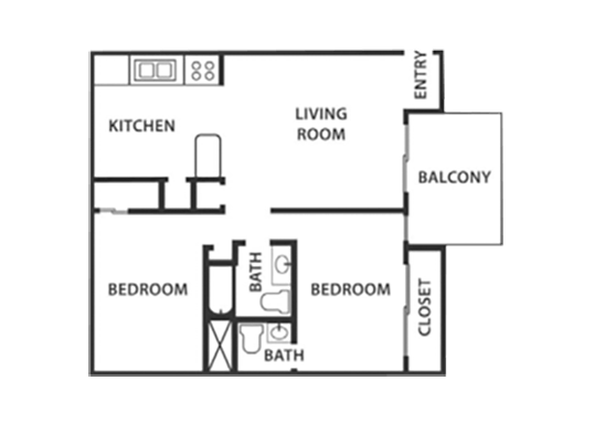 Floorplan for Tesota Morningside Apartments