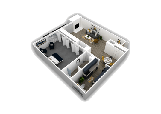 Floorplan for Uptown Square Apartments