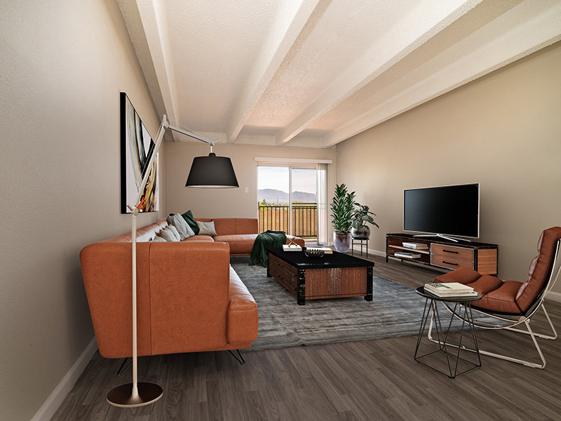 Staged Living Room | Uptown Square