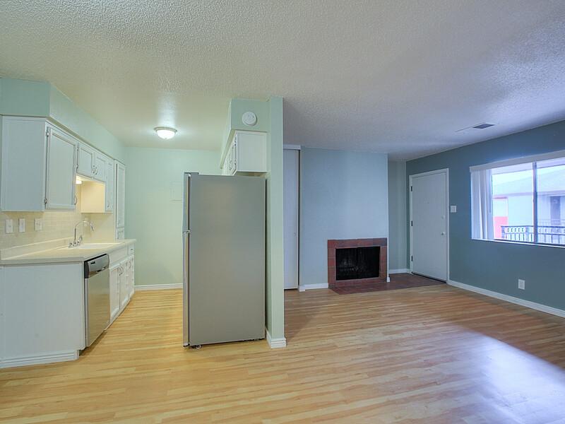 Front Room and Kitchen | Chelsea Village Apartments in Albuquerque, NM