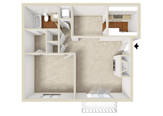 Floorplan for Inverness Lakes Apartments