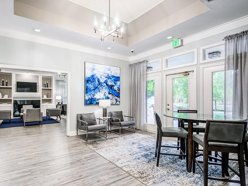 Clubhouse Seating | Inverness Lakes Apartments in Mobile, AL