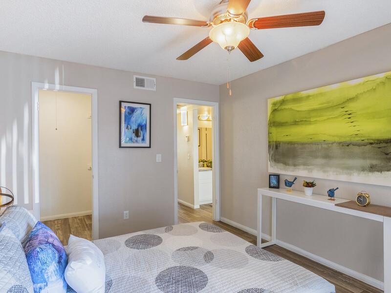 Furnished Bedroom | Emerson Square Apartments in Tempe, AZ