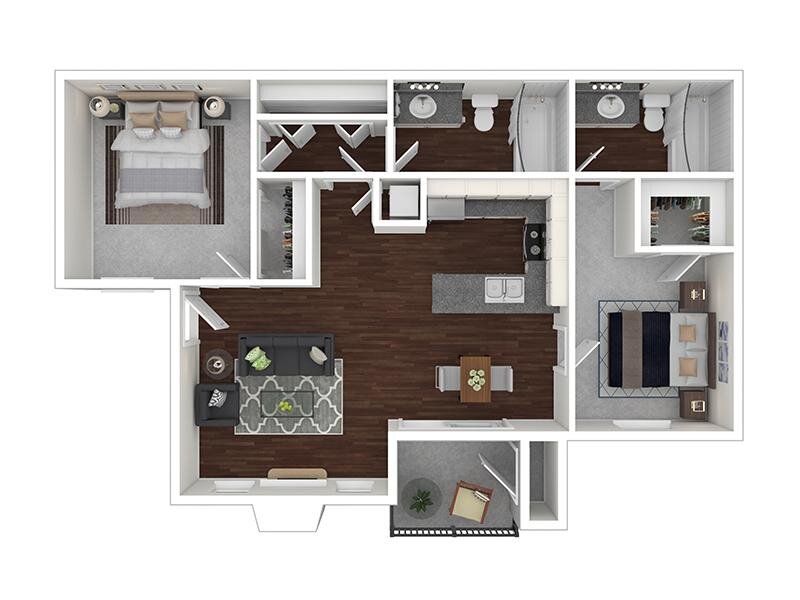 Two Bedroom Two Bathroom