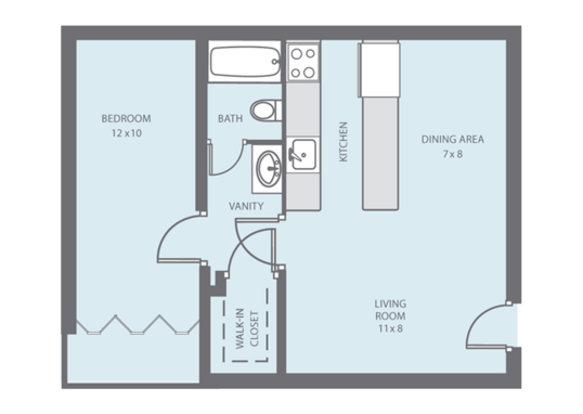 Floorplan for Emerson Park Apartment Homes Apartments
