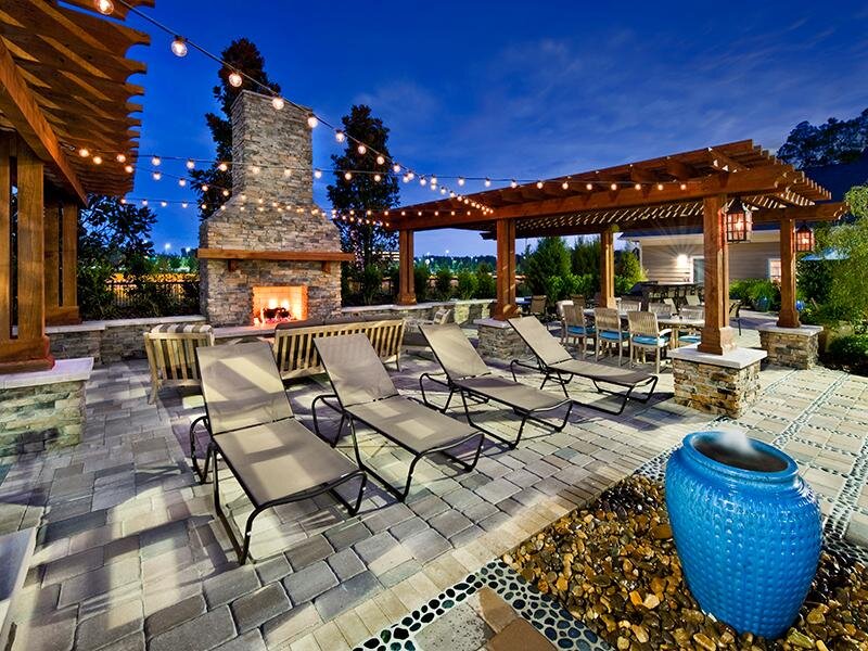 Exterior Clubhouse Patio | Park at Southwood Apartments in Tallahassee, FL