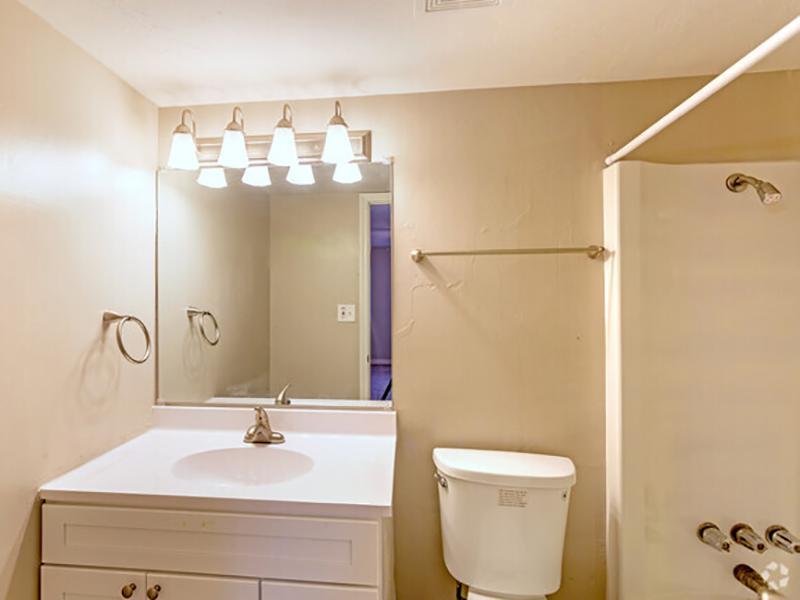 Bathroom | Lodge2765 Apartments