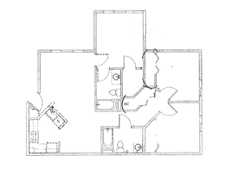 Phoenix Apartments Floor Plan 3 Bedroom B