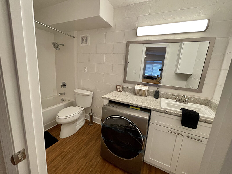 Bathroom with Laundry | The Edge @ 401
