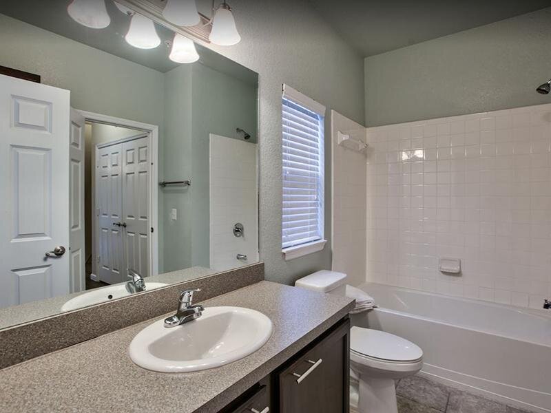 Apartment Bathroom: Hayden Commons in Tallahassee, FL