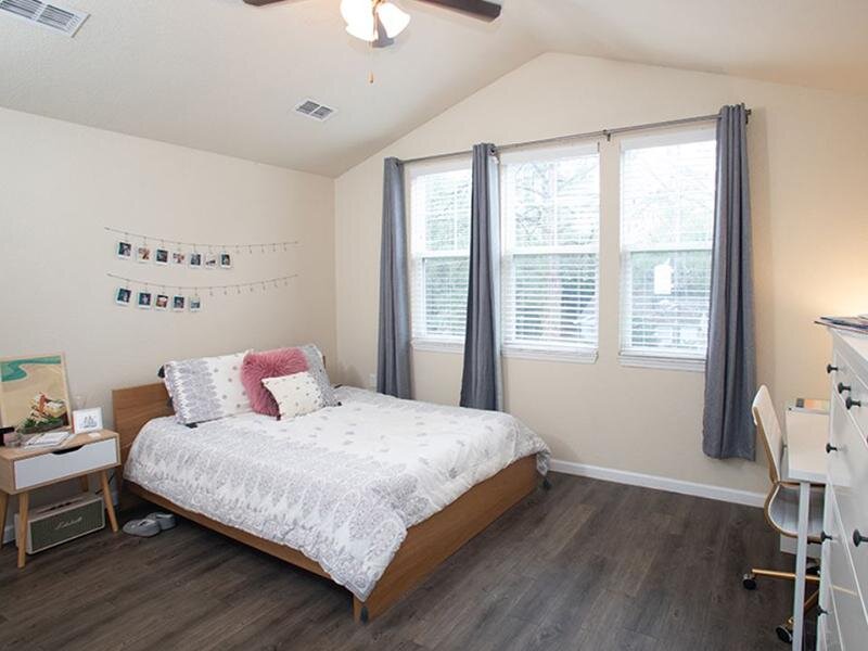 Bedroom With Hardwood Floors | Hayden Commons