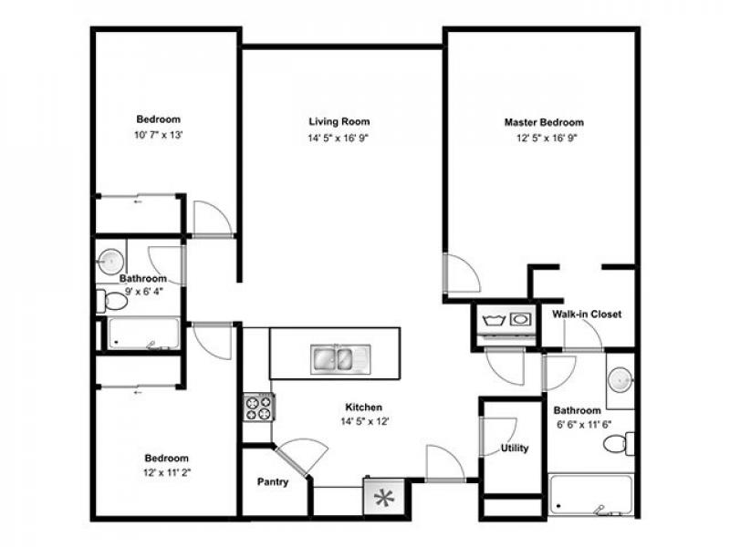 View floor plan image of Santorini apartment available now
