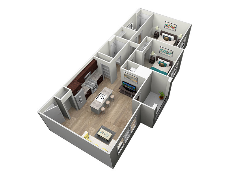 2x2-999 Floorplan at Portola Centennial Hills