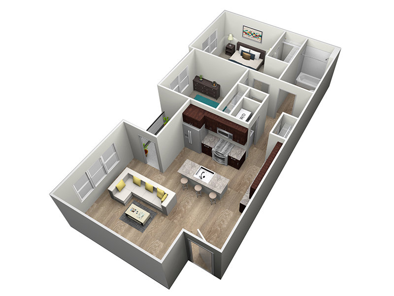 2x1-933 Floorplan at Portola Centennial Hills