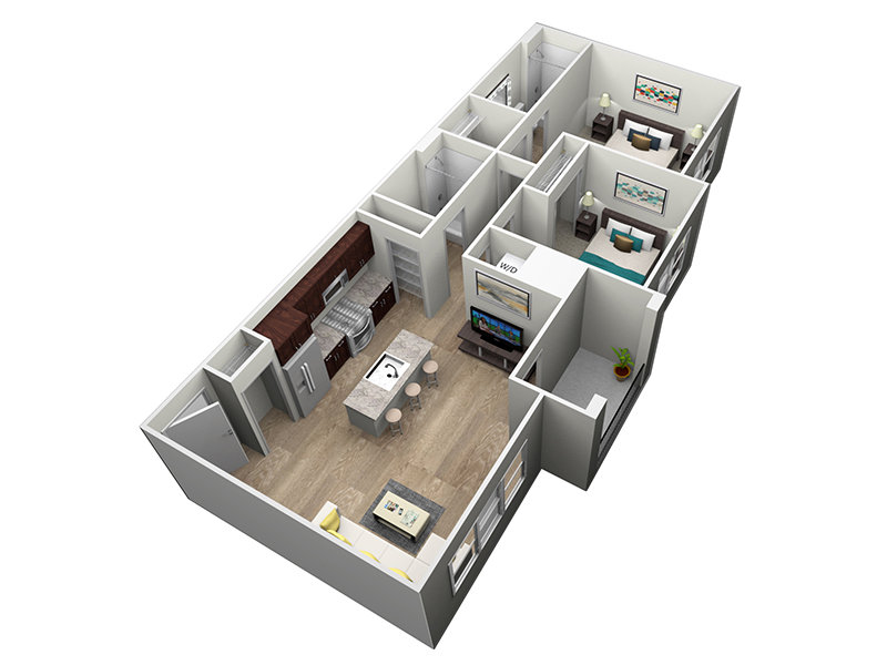 2x2-999 Floorplan at Portola Centennial Hills