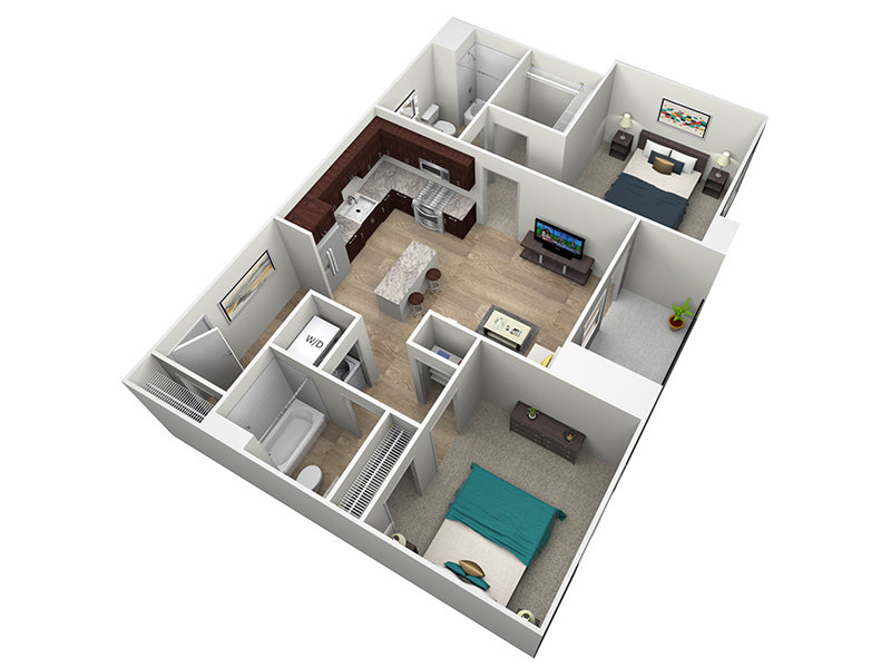 2x2-973 Floorplan at Portola Centennial Hills