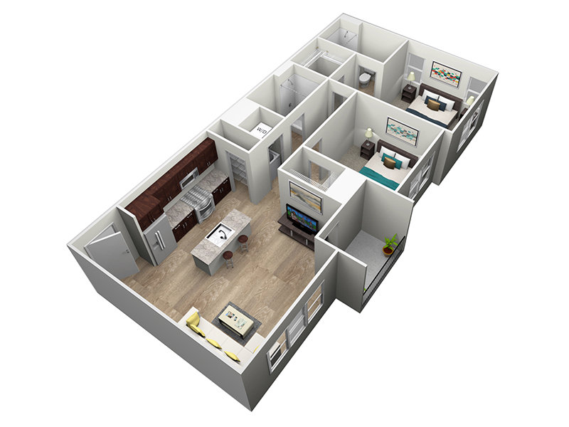 2x2-915 Floorplan at Portola Centennial Hills