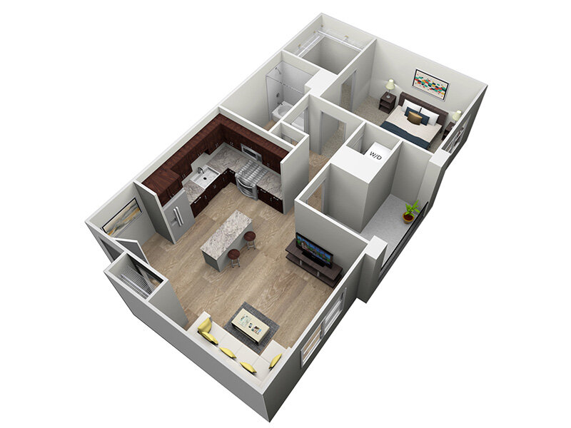 Our 1x1-697 is a 1 Bedroom, 1 Bathroom Apartment