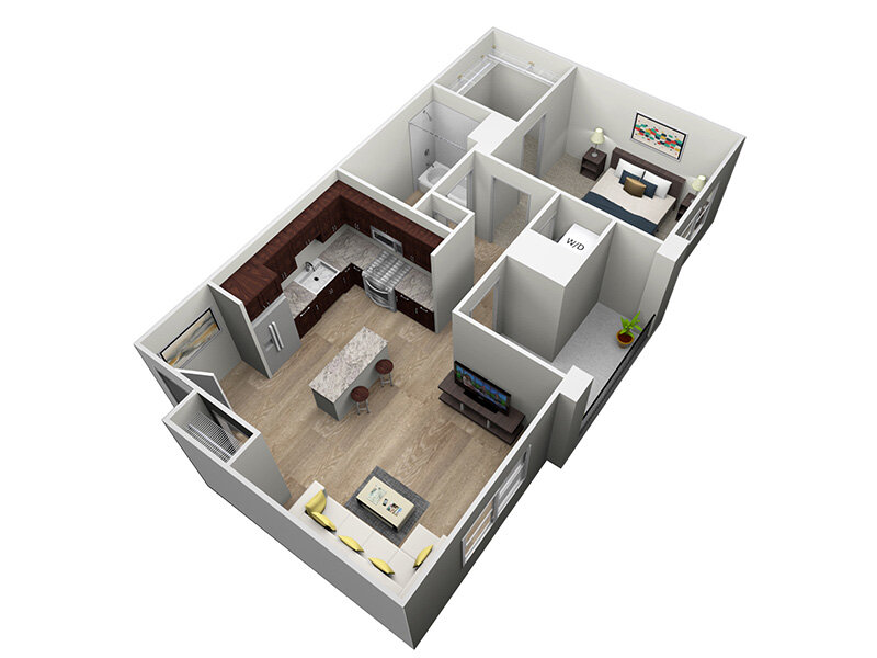 Our 1x1-764 is a 1 Bedroom, 1 Bathroom Apartment
