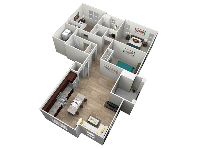3x2-1175 Floorplan at Portola Centennial Hills