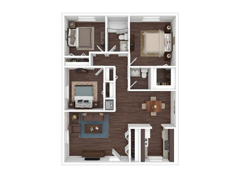 Apartments in Lauderdale Lakes, FL Floor Plans at Caravel Arms