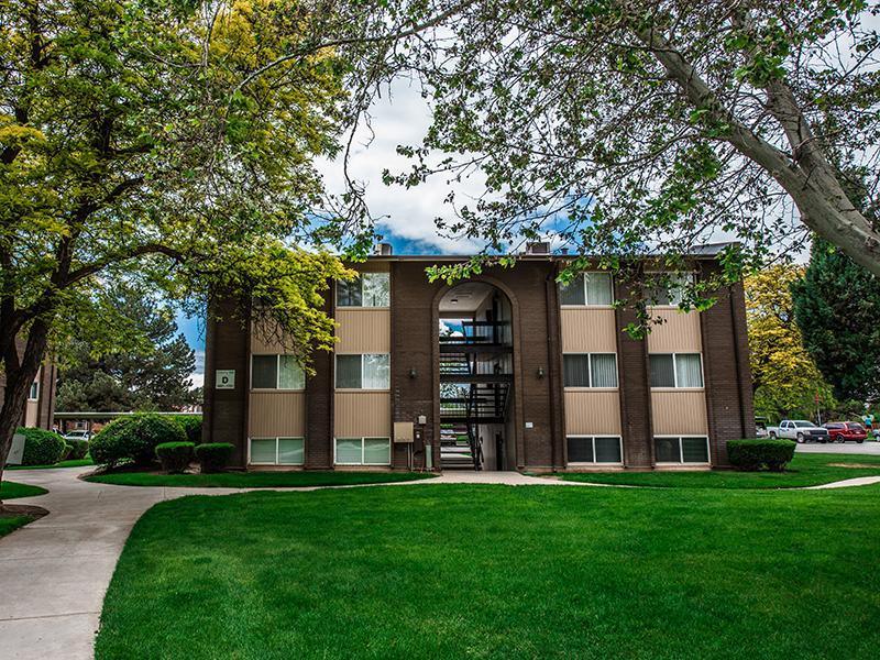 Apartment Building with Verdant Green Lawn | Cherry Hill