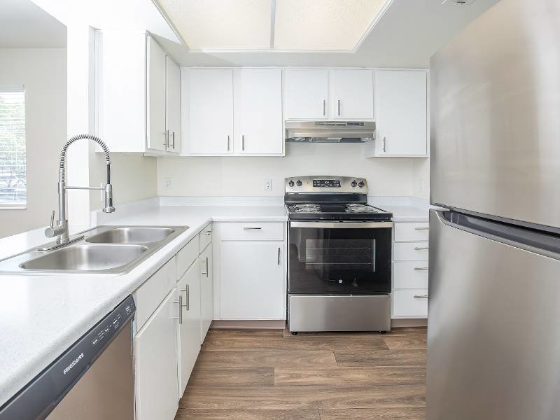 Kitchens with Wood Flooring | Creekside Village in Sandy, UT