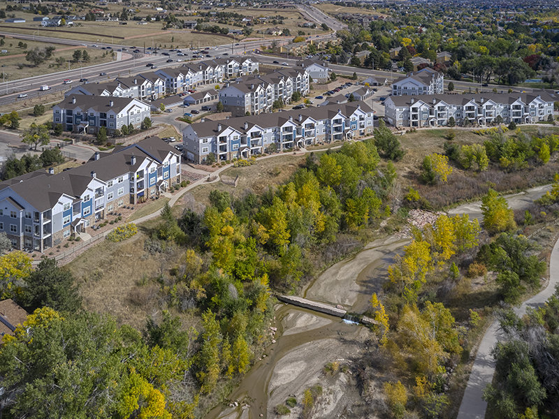 Aerial View | Peaks at Woodmen Apartments in Colorado Springs, CO