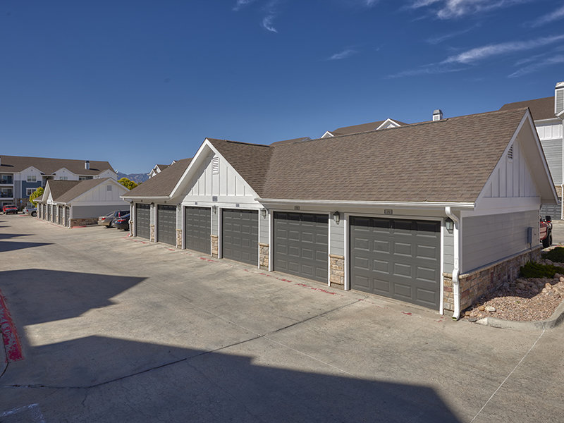 Apartment Garages | Peaks at Woodmen Apartments in Colorado Springs, CO