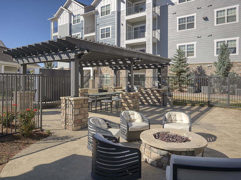 Fire Pit | Peaks at Woodmen Apartments in Colorado Springs, CO