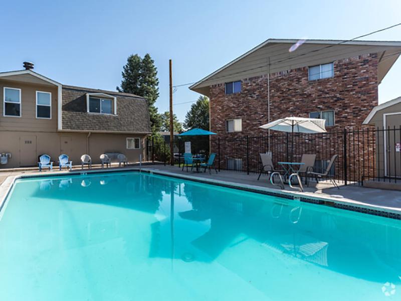Swimming Pool | Franklin Flats in Greenly, CO