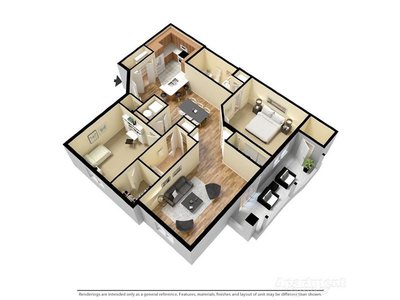 Coronado 2x2 floor plan at The Perch on 52nd in Arvada, CO