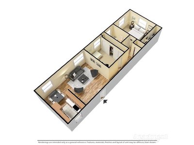 Venetian 2x1 floor plan at The Perch on 52nd in Arvada, CO