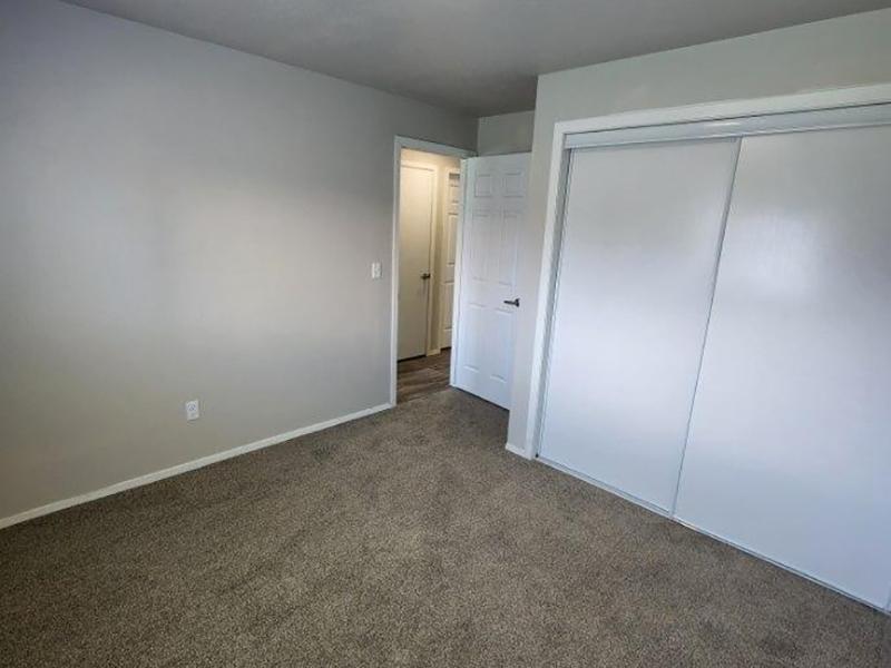 Closet with Sliding Doors | The Pointe at Fort Union Apartments