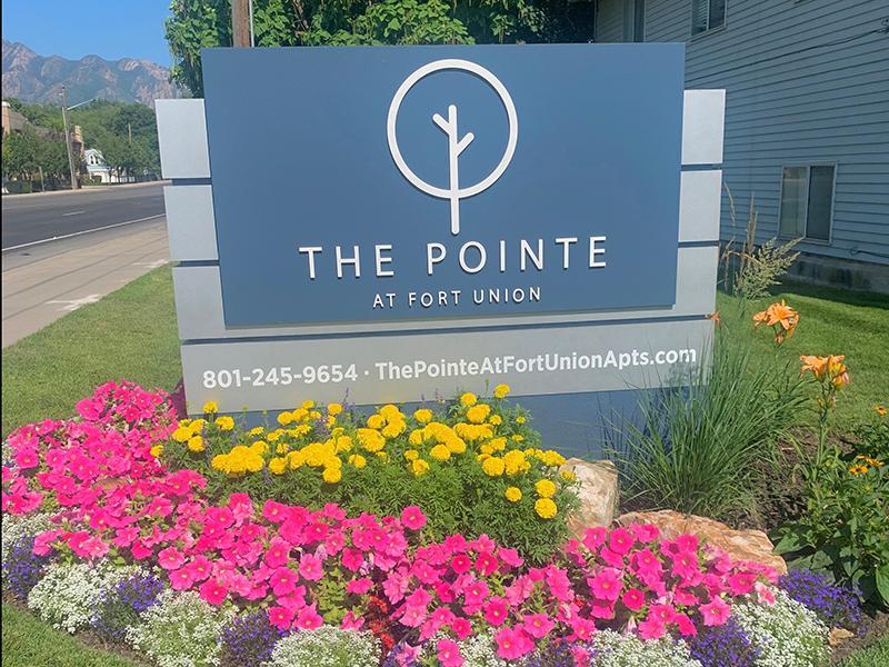 The Pointe Sign | The Pointe at Fort Union Apartments