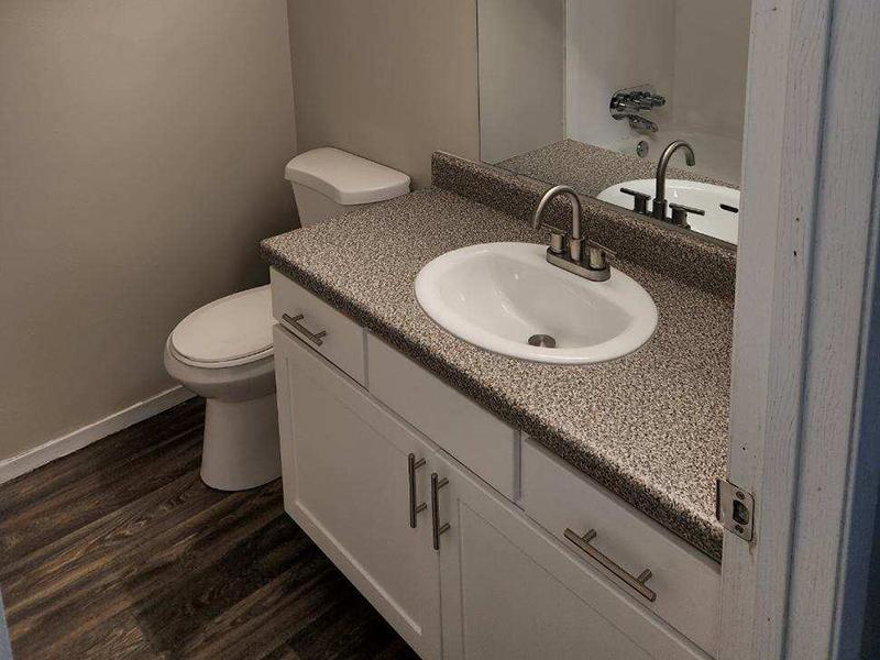 Bathroom | The Pointe at Fort Union Apartments