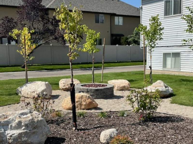 Fire Pit | The Pointe at Fort Union Apartments