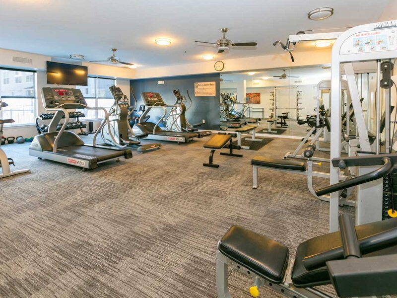 Fitness Center with Weights and Cardio Equipment | Lincoln Place