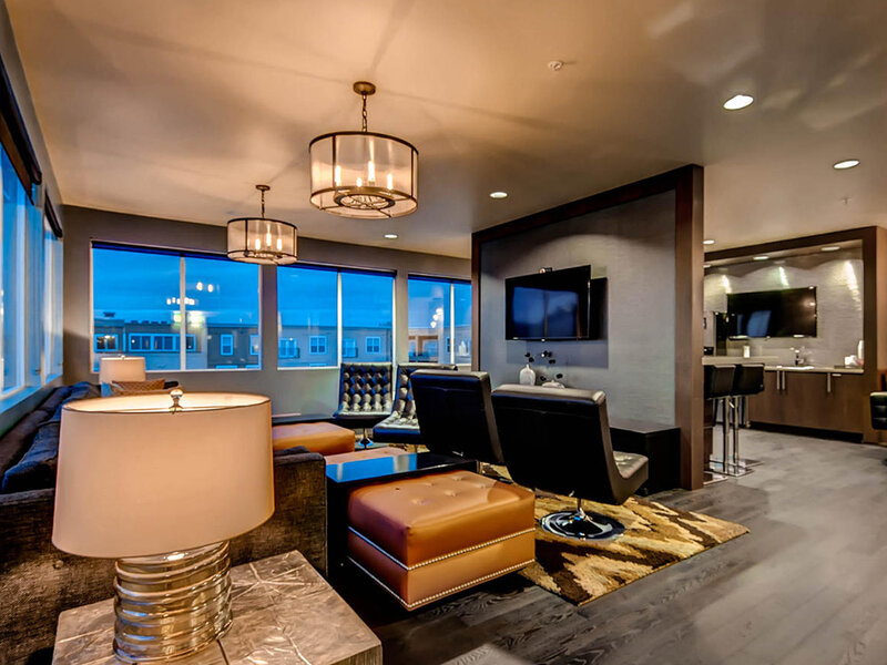 Resident Lounge with TV | Lincoln Place